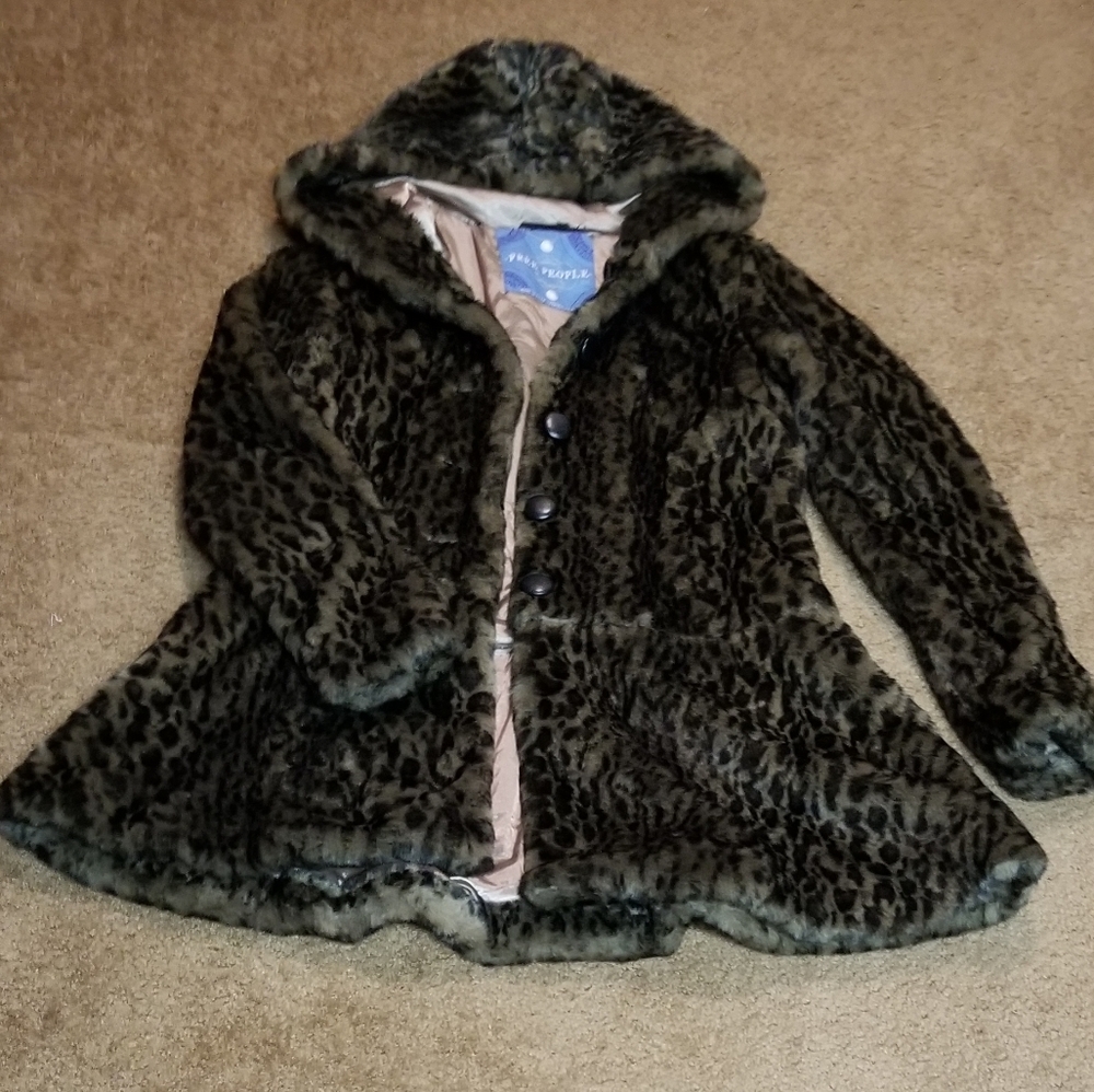 Jacket Faux Fur Leopard